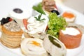 Assortment of aperitif Royalty Free Stock Photo