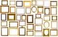 Assortment of art frames Royalty Free Stock Photo