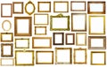 assortment of art frames Royalty Free Stock Photo