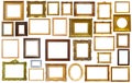 assortment of art frames Royalty Free Stock Photo