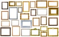 assortment of art frames Royalty Free Stock Photo