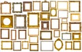 Assortment of art frames Royalty Free Stock Photo