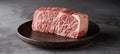 Assortment of asian sliced raw wagyu beef steak for korean bbq and japanese grilling Royalty Free Stock Photo