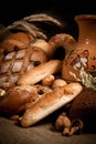 Assortment of baked bread Royalty Free Stock Photo