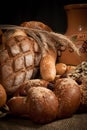 Assortment of baked bread Royalty Free Stock Photo