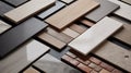 Assortment of Building Material Samples materials tiles Royalty Free Stock Photo