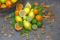 Assortment with citrus fruits