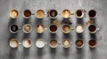 An Assortment of Coffee Types.AI generated image Royalty Free Stock Photo