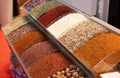 Assortment of colorful aromatic spices