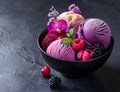 Assortment of Colorful Desserts and Berries Royalty Free Stock Photo