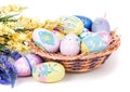 Assortment of Colorful Easter Eggs