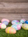 Assortment of Colorful Easter Eggs