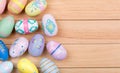 Assortment of Colorful Easter Eggs
