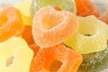 Assortment of colorful fruit jelly candies Royalty Free Stock Photo