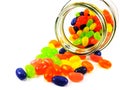 Assortment of colorful fruit jelly candy Royalty Free Stock Photo