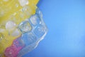 Assortment of  colorful ice cube Royalty Free Stock Photo