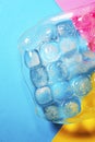 Assortment of  colorful ice cube Royalty Free Stock Photo