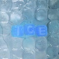 Assortment of  colorful ice cube Royalty Free Stock Photo