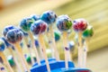 Assortment of colorful Lollipops Royalty Free Stock Photo