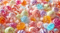An assortment of colourful, festive sweets and candy Royalty Free Stock Photo
