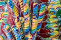 An assortment of colourful festive sweets, caramel and candies Royalty Free Stock Photo