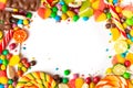 An assortment of colourful, festive sweets Royalty Free Stock Photo