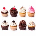 Assortment Of Cupcakes With Frosting - Clever Juxtapositions And Tactile Richness