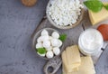 Assortment dairy products