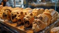 Assortment of Decorative Bread Sculptures