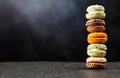 Assortment of macaron cookies