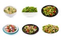 Assortment of different salads Royalty Free Stock Photo