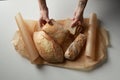 Assortment of different types of bread