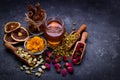 Assortment of dry tea Royalty Free Stock Photo