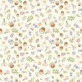 Assortment Easter seamless pattern