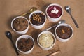 Assortment of Edible Cookie Dough Variety Tubs