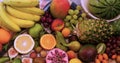 Assortment of fresh, healthy, organic fruits Royalty Free Stock Photo