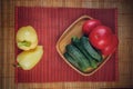 Assortment of fresh vegetables, autumn harvest, cooking vegetarian dishes Royalty Free Stock Photo