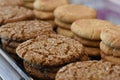 Assortment of Freshly Baked Various Cookies piled high