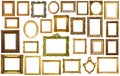 assortment of art frames Royalty Free Stock Photo