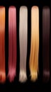 assortment of hair for hair extension procedure.