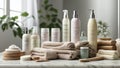 Assortment of health and beauty skin and hair care products