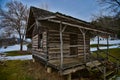 Gays Mills WI Log Cabin Heritage Park Royalty Free Stock Photo