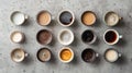 An Assortment of Hot Beverages.AI generated image Royalty Free Stock Photo