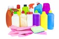 Assortment of household chemical products