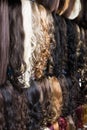 Assortment of human hair extensions