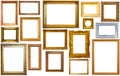 Assortment of isolated frames