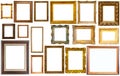 Assortment of isolated frames Royalty Free Stock Photo