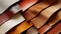 Assortment of Leather and Suede Material Samples texture Royalty Free Stock Photo