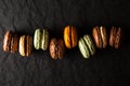 Assortment of macaron cookies