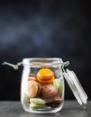 Assortment of macaron cookies